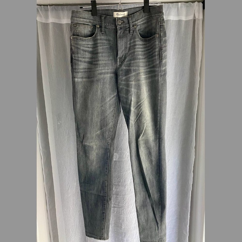 Madewell 9" High Riser Skinny Skinny jean, gray wash, women's size 28 Tall
